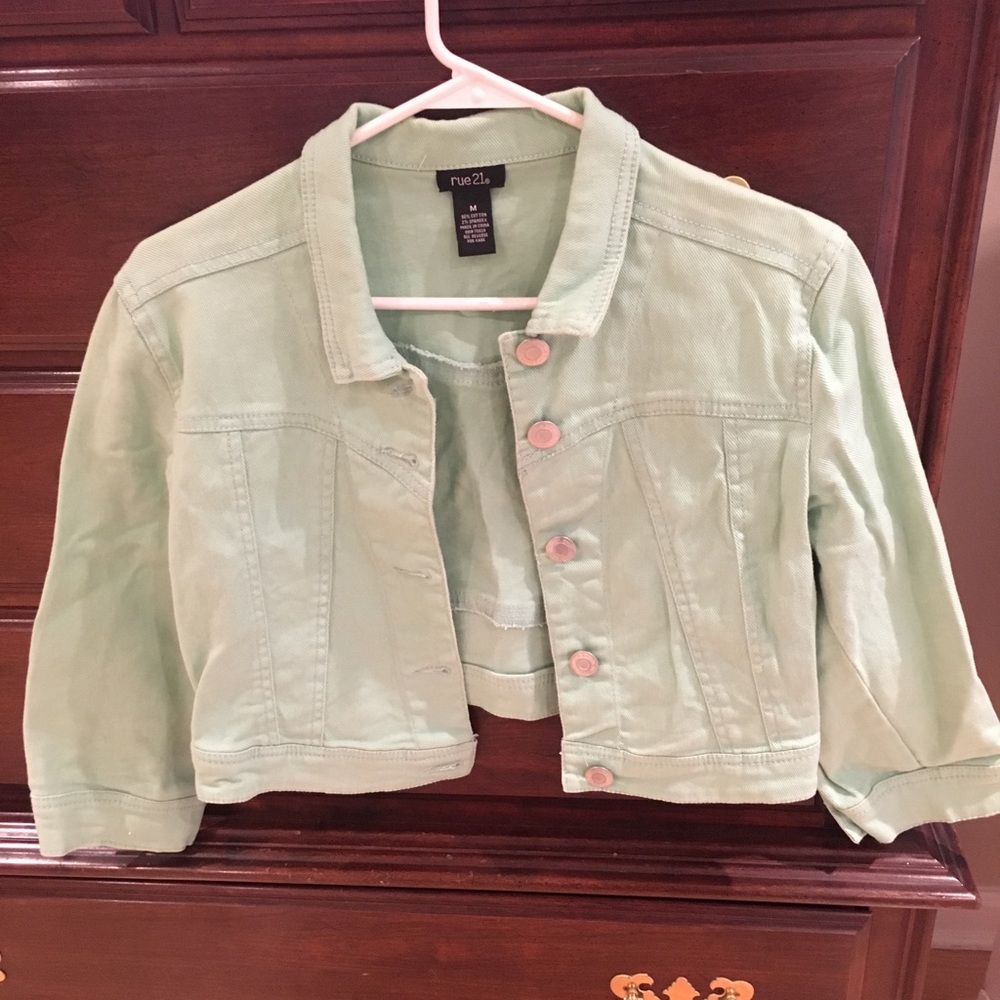 Green Denim Jacket